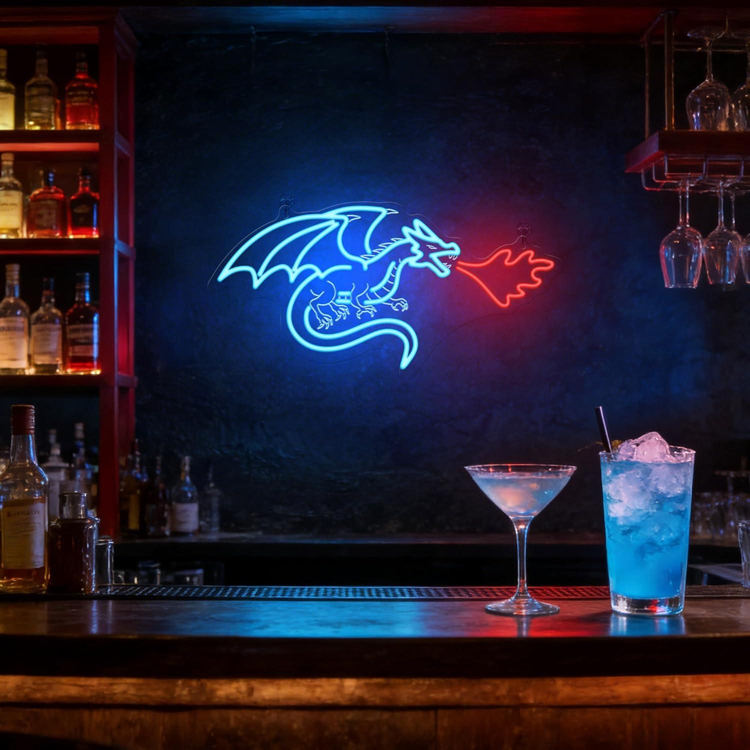 Dragon Neon Sign LED Dimmable  - Home Decor Room บทวิจารณ์และราคา