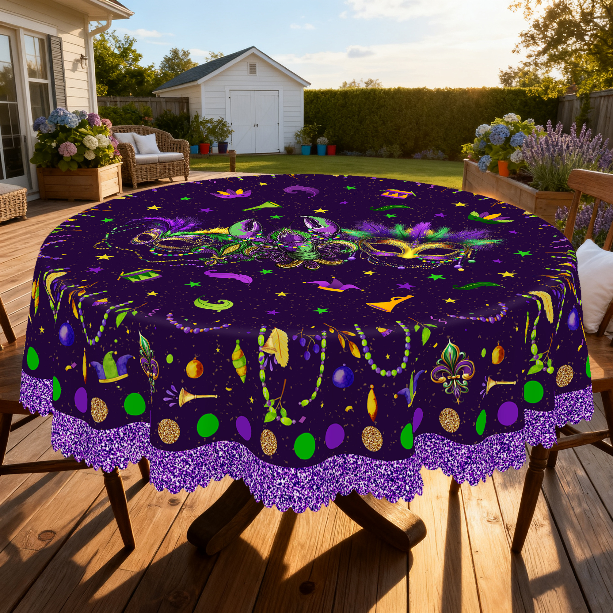 1 Piece of Purple Mardi Gras T - Home Decor New Orleans บทวิจารณ์และราคา