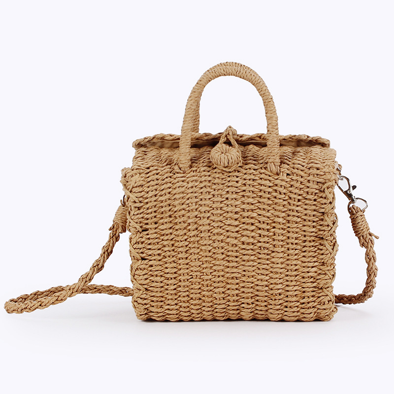 Summer Straw Beach Bag Handmad - Home Decor Rattan บทวิจารณ์และราคา