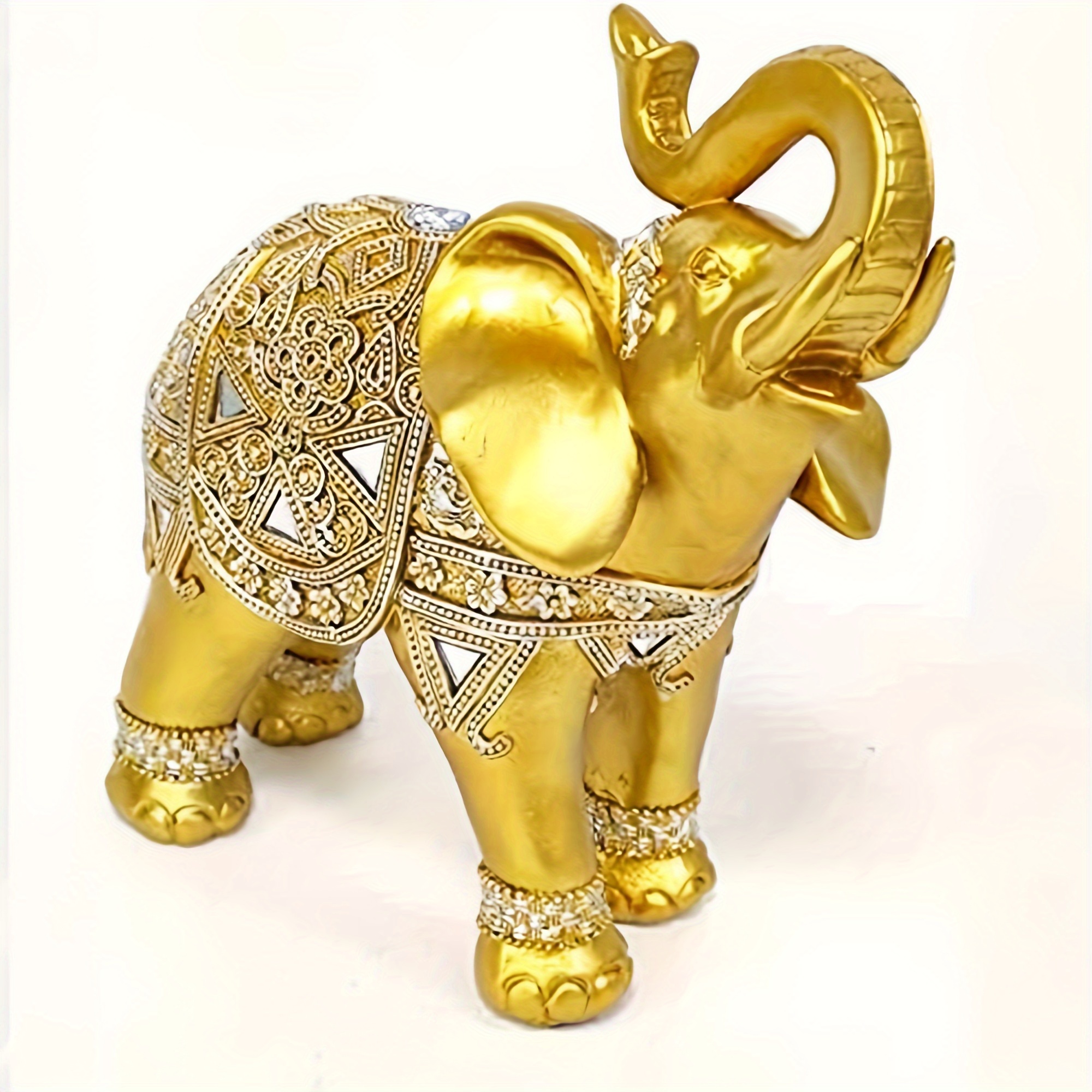 9 Inch Elephant Statue Figurin - Home Decor Living บทวิจารณ์และราคา