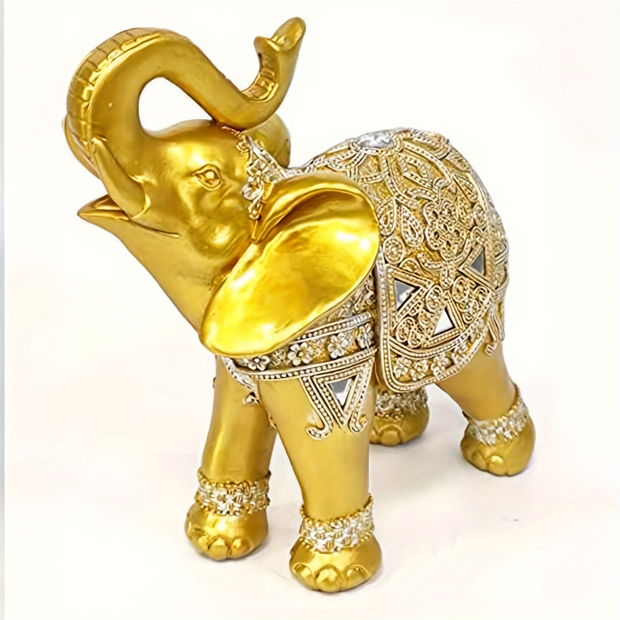 9 Inch Elephant Statue Figurin - Home Decor Living บทวิจารณ์และราคา