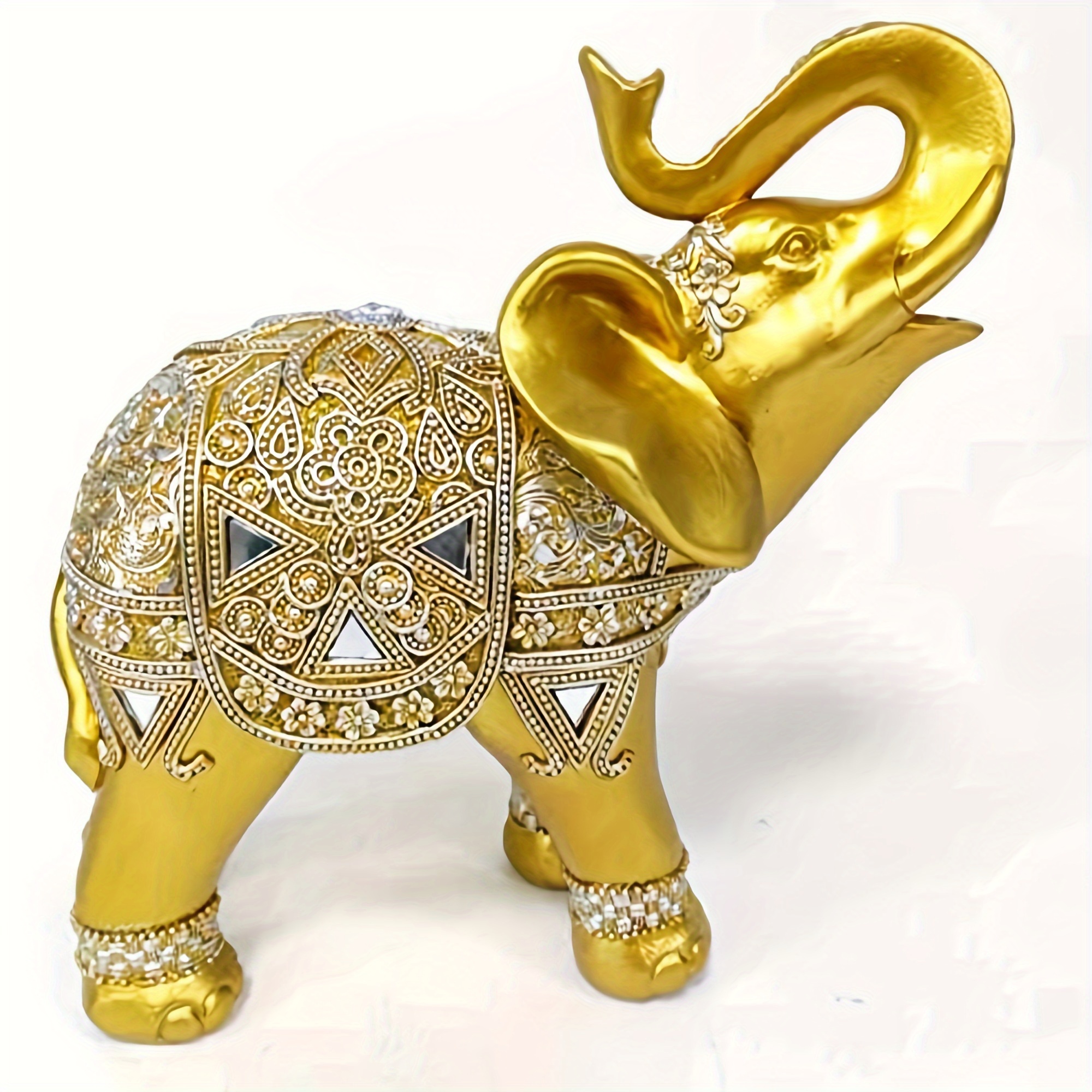 9 Inch Elephant Statue Figurin - Home Decor Living บทวิจารณ์และราคา