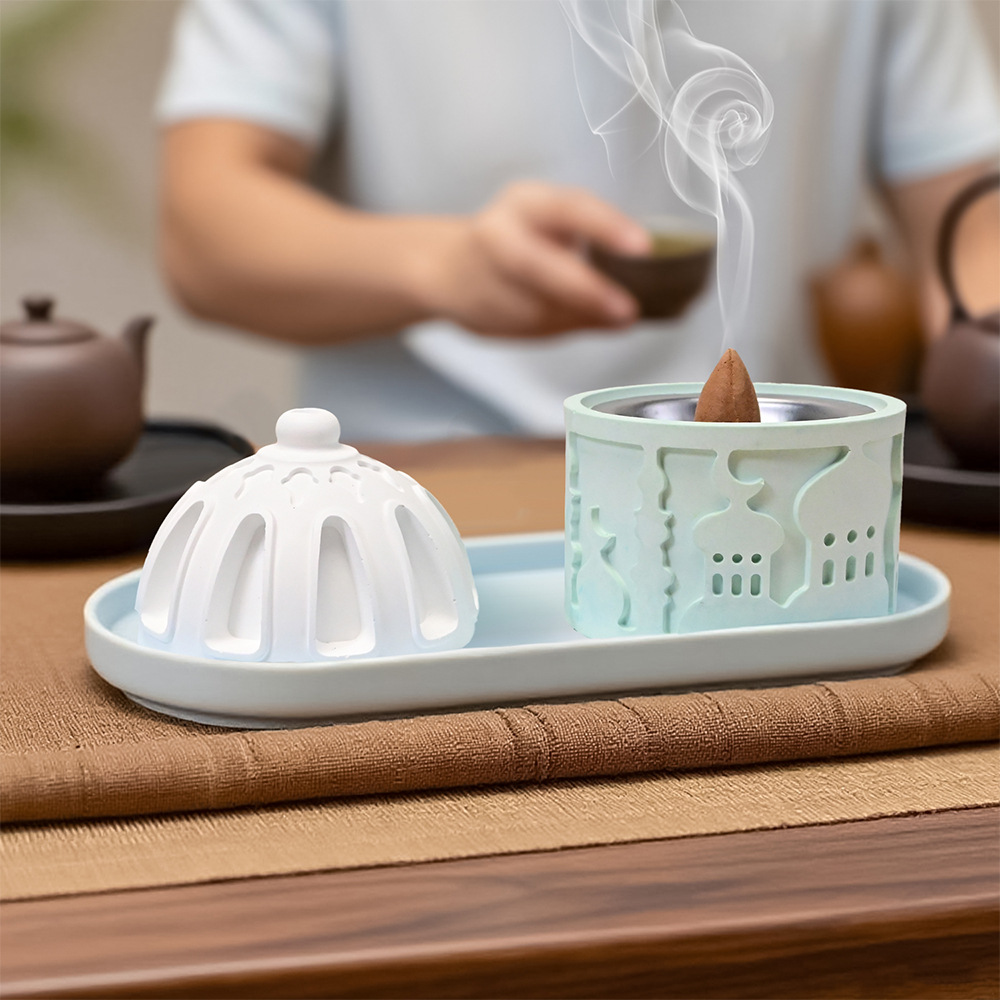 Concrete Incense Burner Silico - Home Decor Humacao บทวิจารณ์และราคา