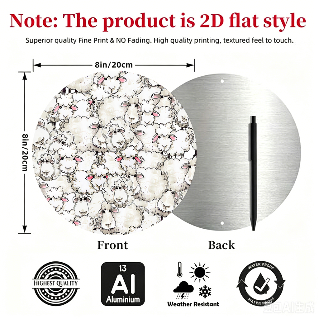 JIT 1-Pack Round Metal Tin Wal - Home Decor Garden บทวิจารณ์และราคา