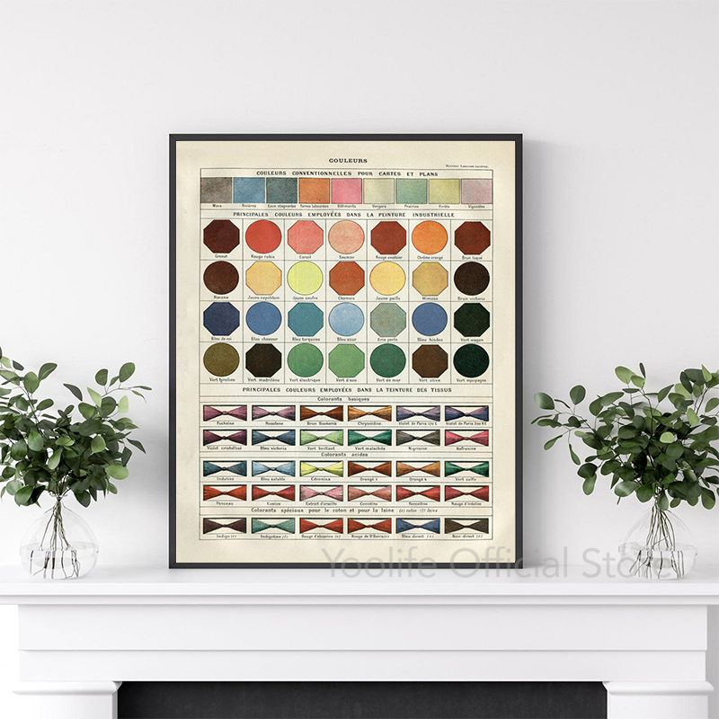 French Version Color Theory Po - Home Decor Color Palettes บทวิจารณ์และราคา