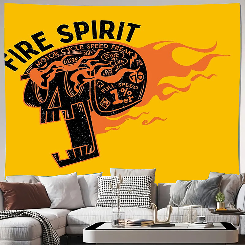 Vintage Motorcycle Wall Tapest - Home Decor Hippie บทวิจารณ์และราคา
