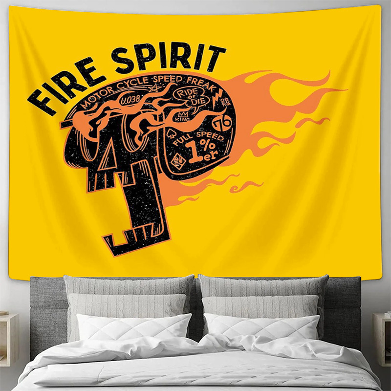 Vintage Motorcycle Wall Tapest - Home Decor Hippie บทวิจารณ์และราคา