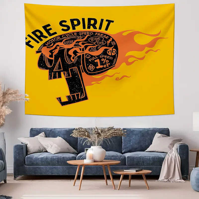 Vintage Motorcycle Wall Tapest - Home Decor Hippie บทวิจารณ์และราคา