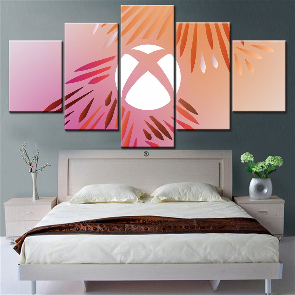 5 Pieces Canvas Wall Arts Post - Home Decor Xbox Games บทวิจารณ์และราคา