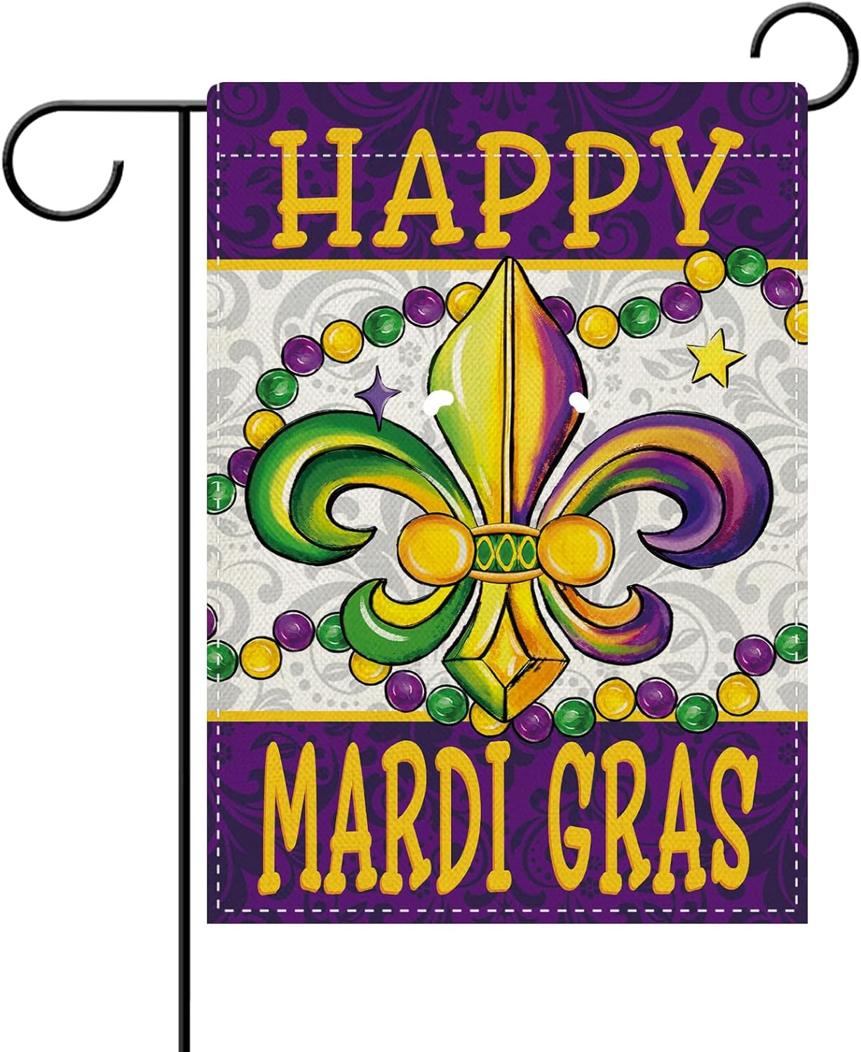 Dyrenson Happy Mardi Gras Fleu - Home Decor New Orleans บทวิจารณ์และราคา
