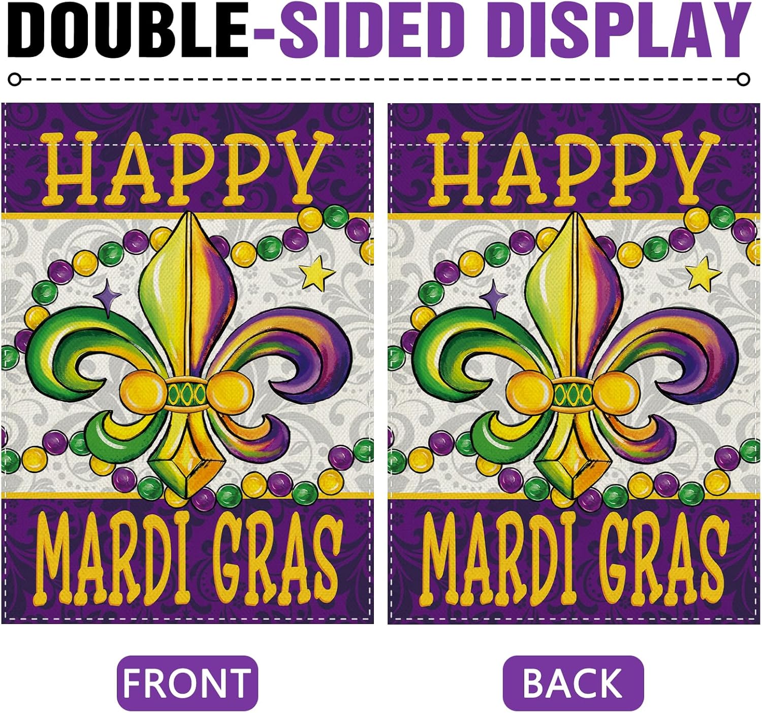 Dyrenson Happy Mardi Gras Fleu - Home Decor New Orleans บทวิจารณ์และราคา
