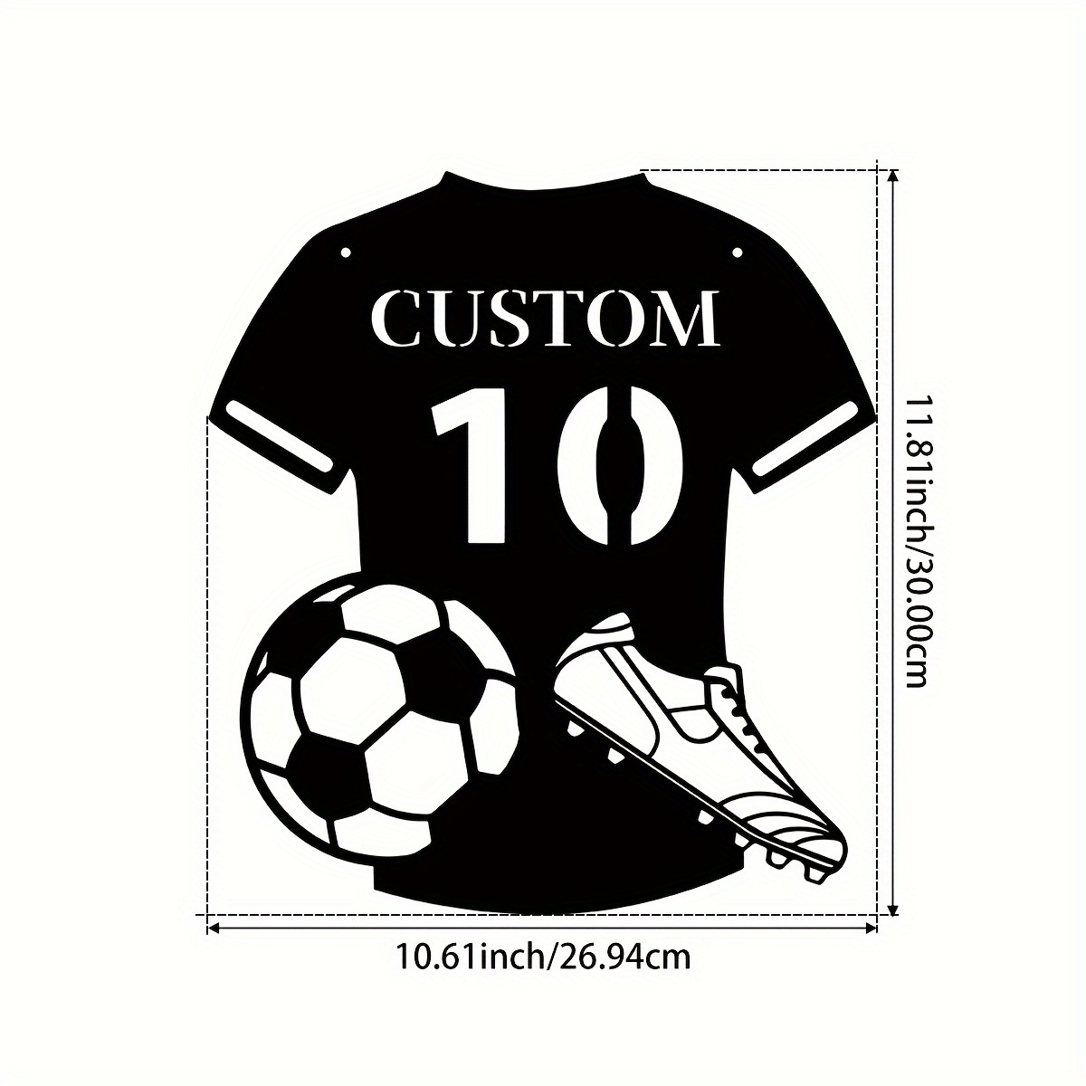 Custom Metal Soccer Jersey Sig - Home Decor Living บทวิจารณ์และราคา