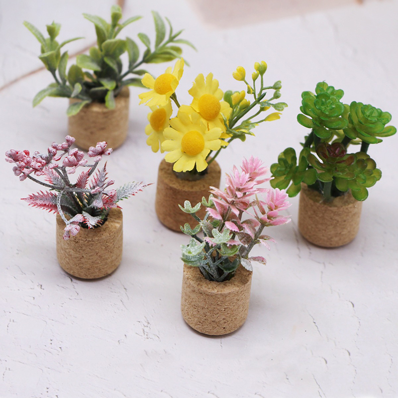 🛒1:12 Dollhouse Simulation Flo - Home Decor Garden บทวิจารณ์และราคา