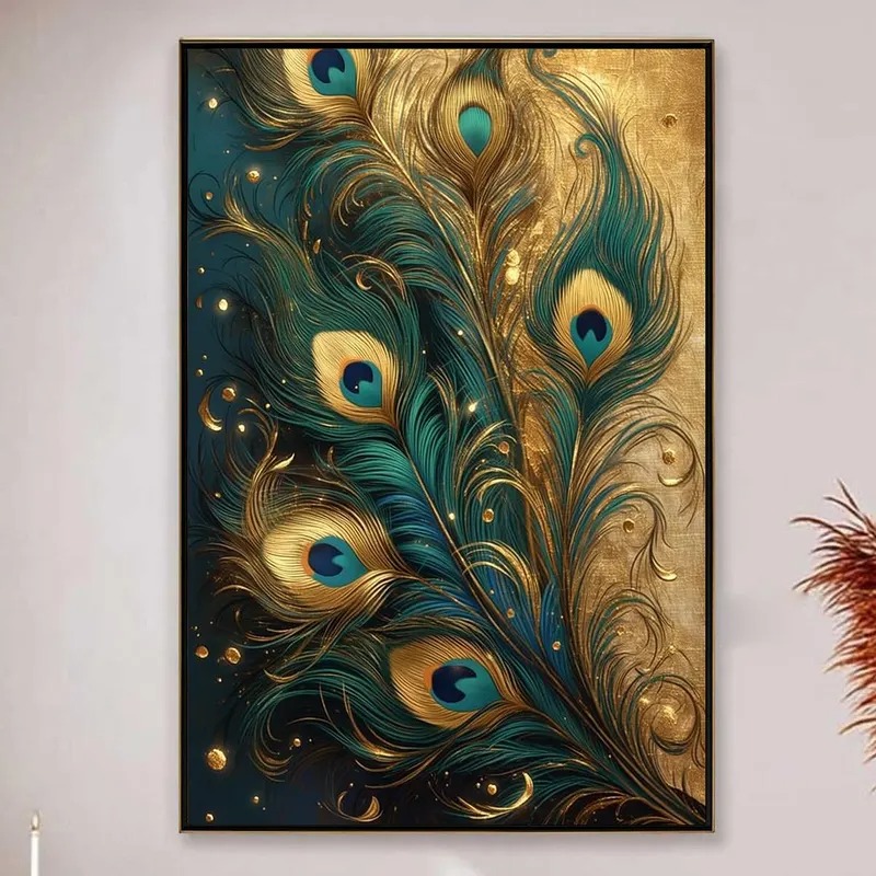 Abstract Textured Canvas Wall  - Home Decor Color Palettes บทวิจารณ์และราคา