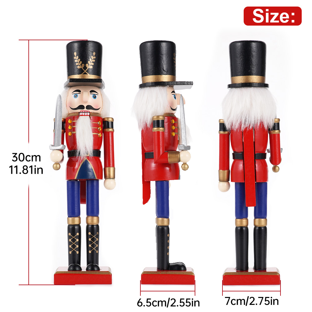 30cm Wooden Nutcracker Ornamen - Home Decor Ikea บทวิจารณ์และราคา