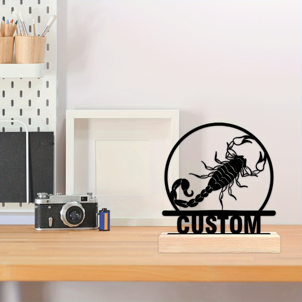 Custom Scorpion Metal Statue w - Home Decor Gothic บทวิจารณ์และราคา