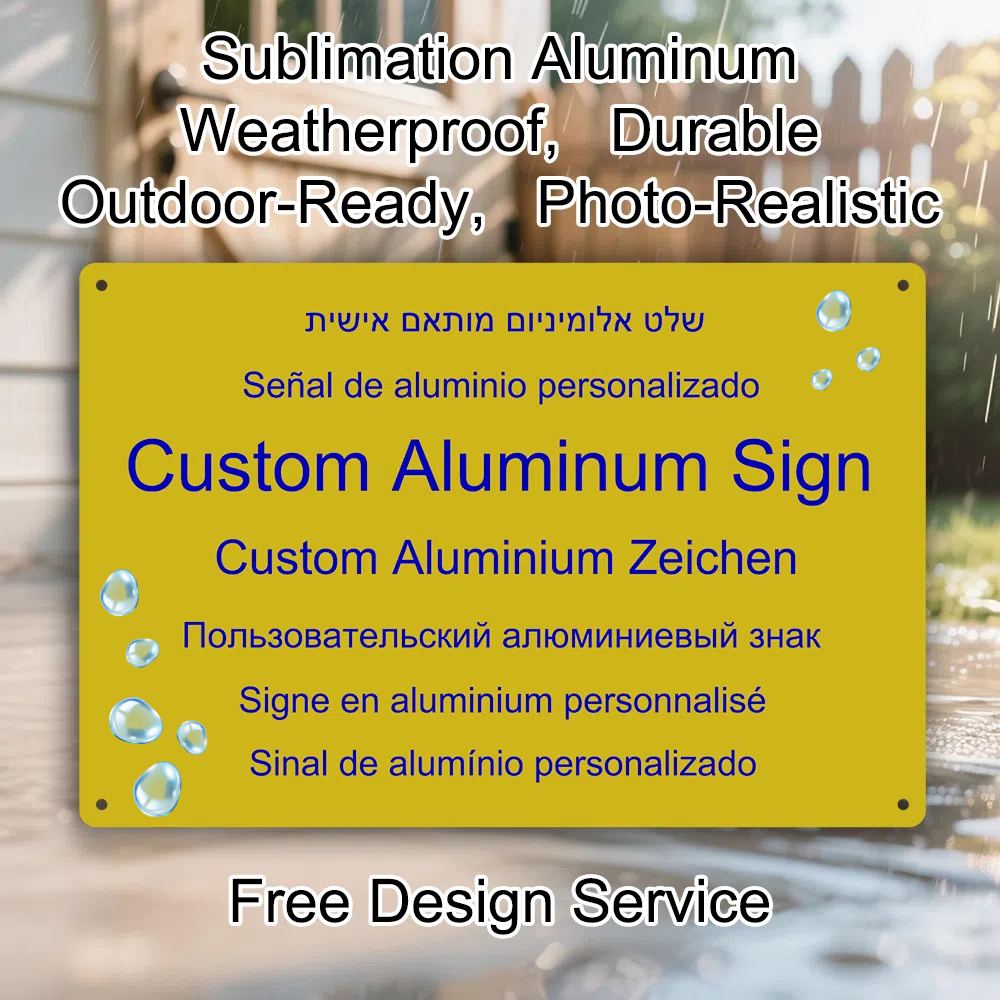 Custom Aluminum Sign Personali - Home Decor Garden บทวิจารณ์และราคา