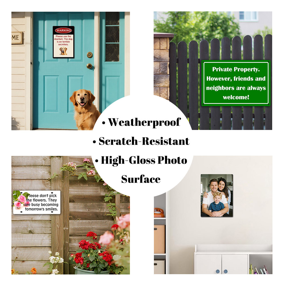 Custom Aluminum Sign Personali - Home Decor Garden บทวิจารณ์และราคา