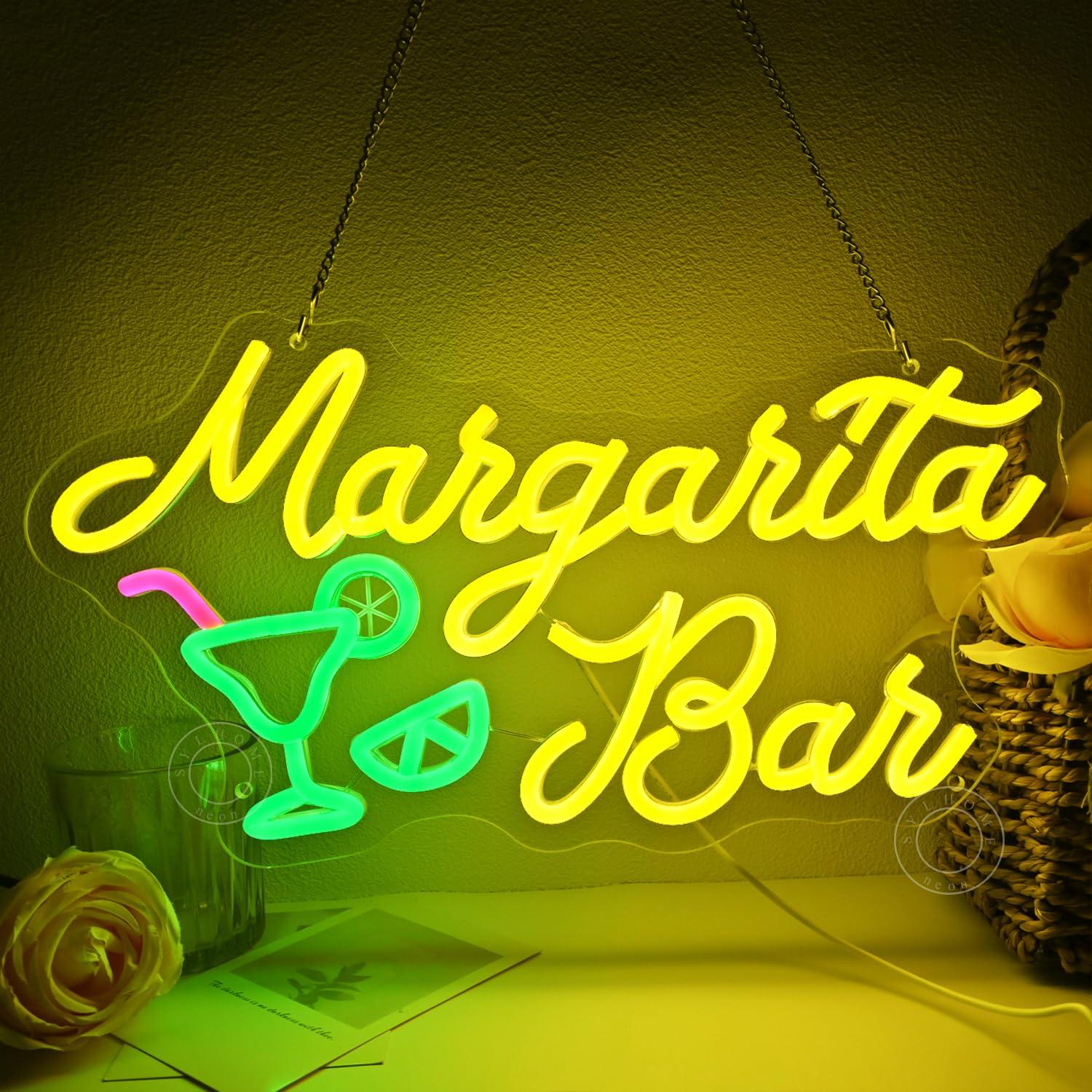 Margarita Bar Neon Sign Dimmab - Home Decor For Birthday บทวิจารณ์และราคา