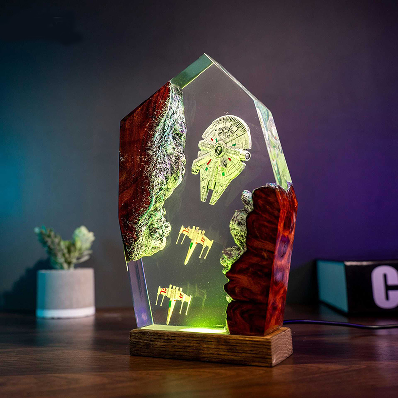 Table Resin Lamp Universe War  - Home Decor Ideas บทวิจารณ์และราคา