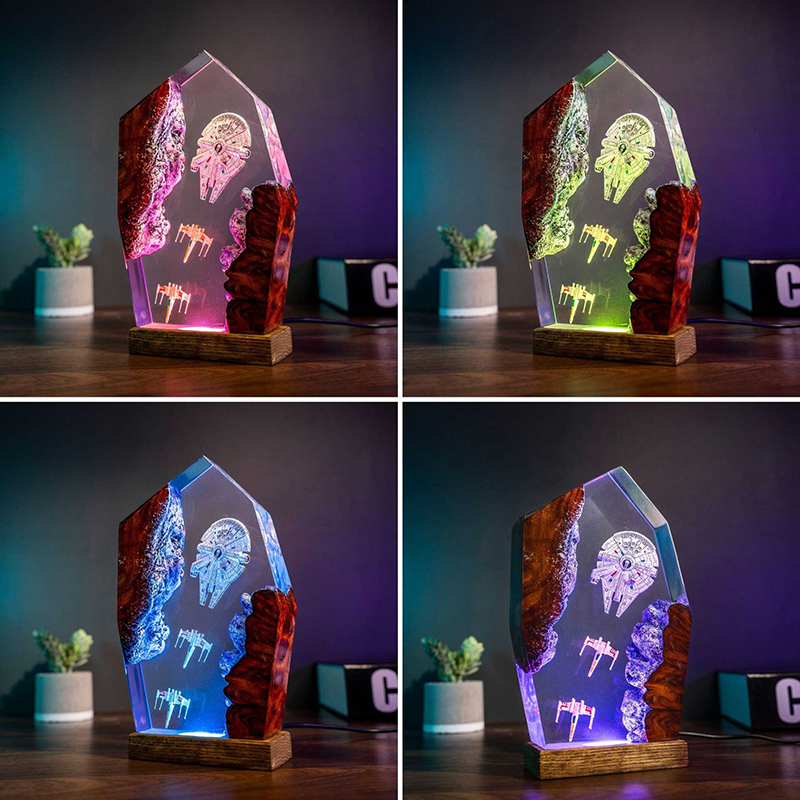 Table Resin Lamp Universe War  - Home Decor Ideas บทวิจารณ์และราคา