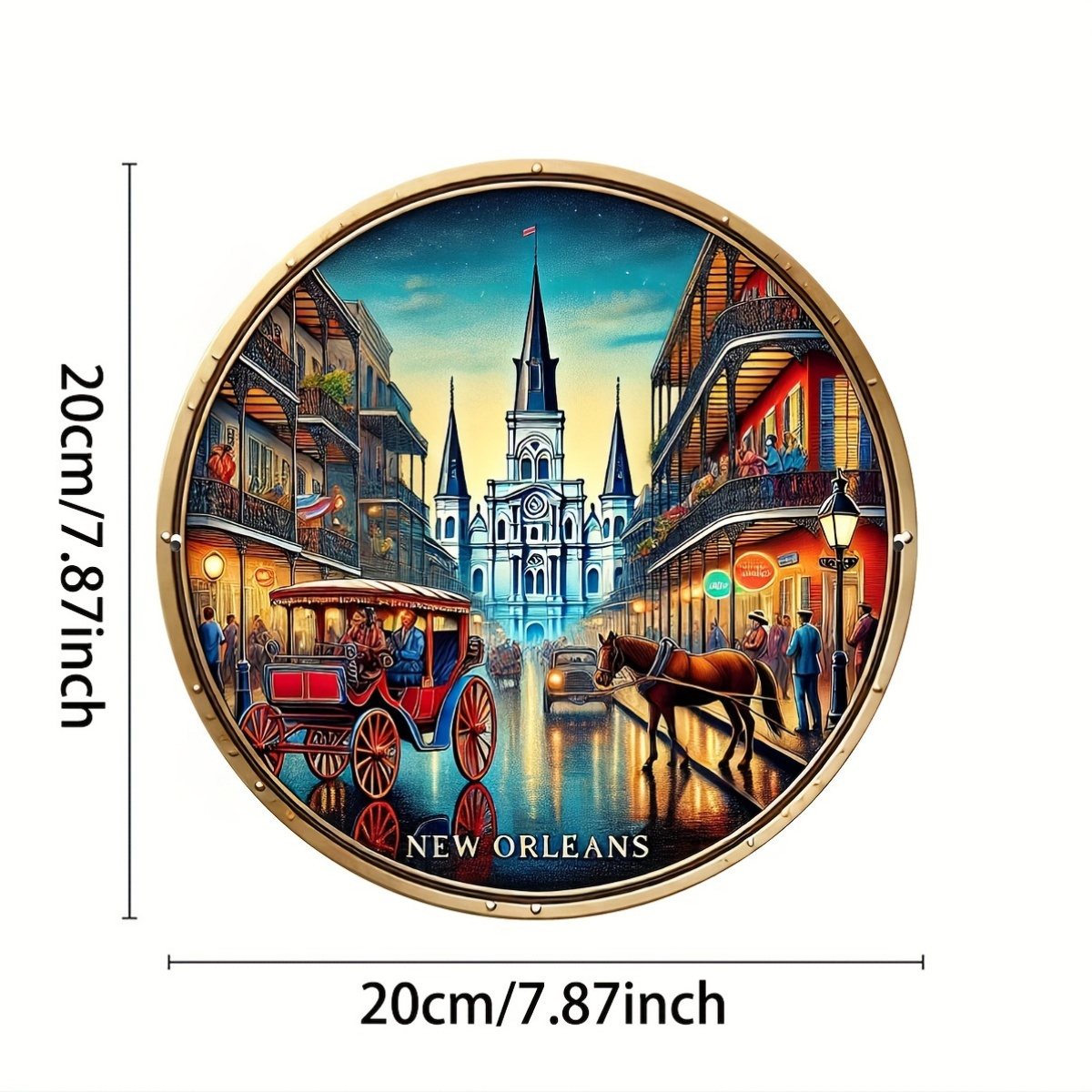 2D Metal Sign New Orleans Vint - Home Decor New Orleans บทวิจารณ์และราคา