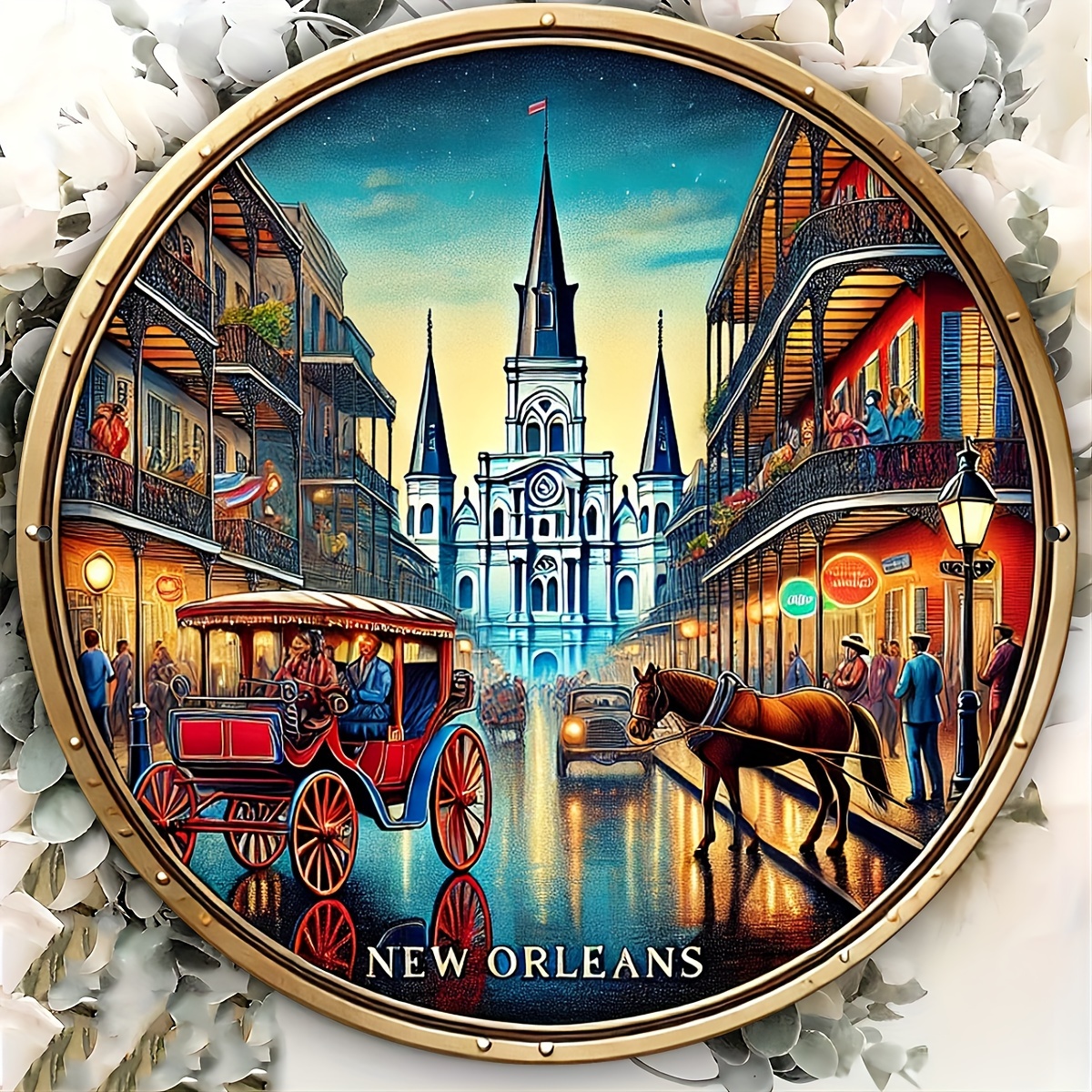 2D Metal Sign New Orleans Vint - Home Decor New Orleans บทวิจารณ์และราคา