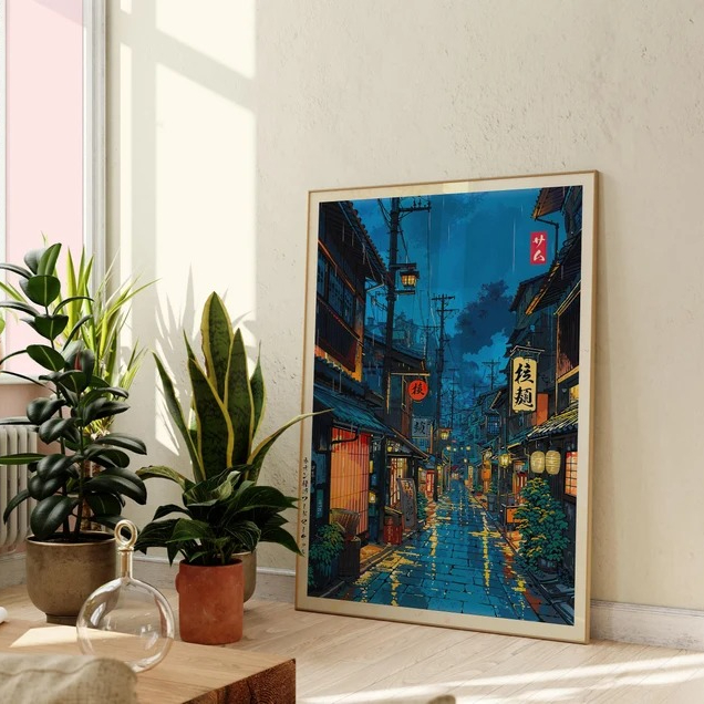Japanese Tokyo Teahouse Cartoo - Home Decor Japanese บทวิจารณ์และราคา