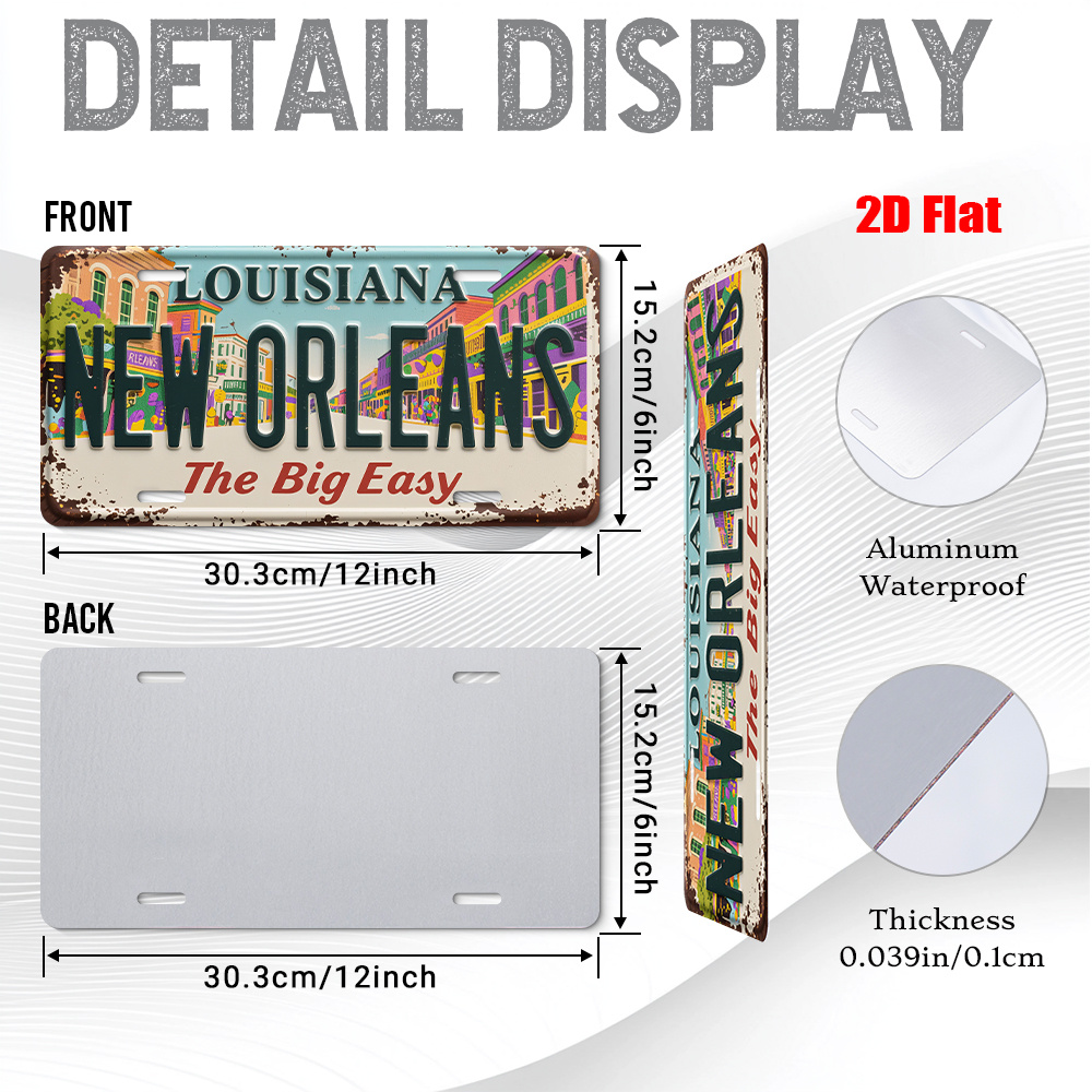 Vintage New Orleans Louisiana  - Home Decor New Orleans บทวิจารณ์และราคา