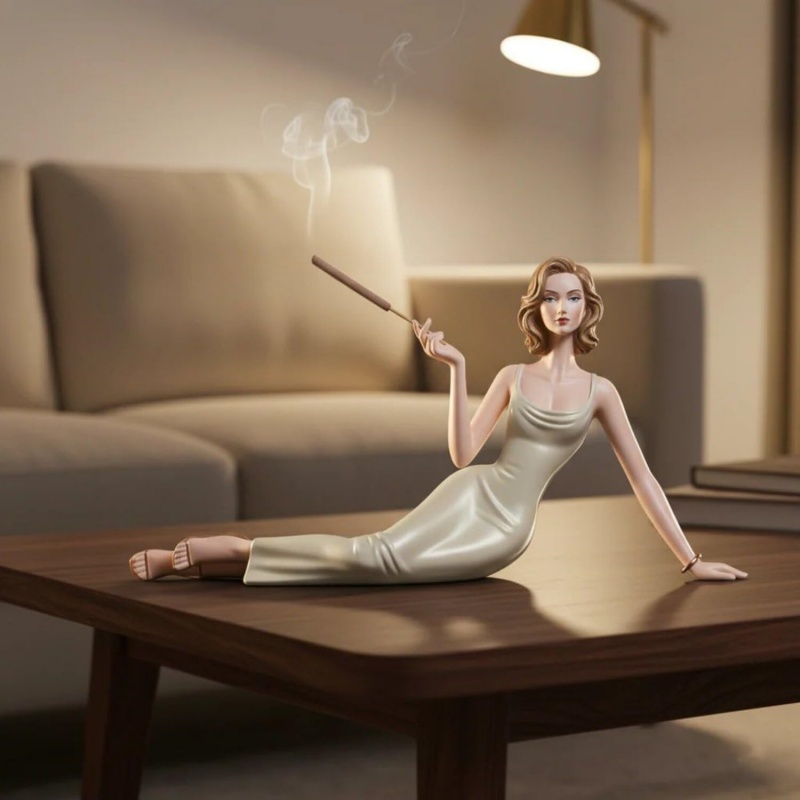 Elegant Lady Figurine Incense  - Home Decor Humacao บทวิจารณ์และราคา