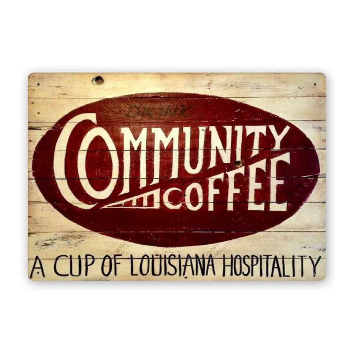Tin Sign Community Coffee Kitc - Home Decor New Orleans บทวิจารณ์และราคา