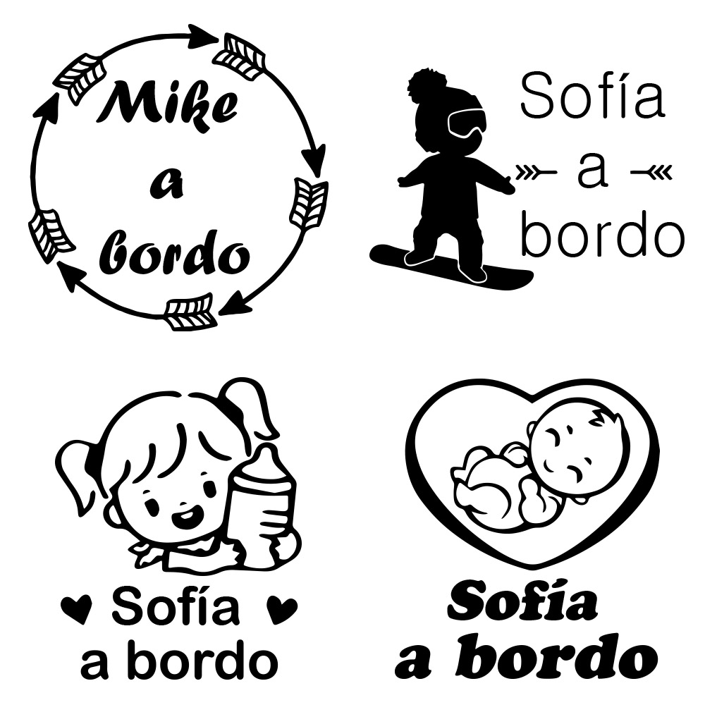1pc Vinyl baby a bordo colorfu - Home Decor Ideas บทวิจารณ์และราคา