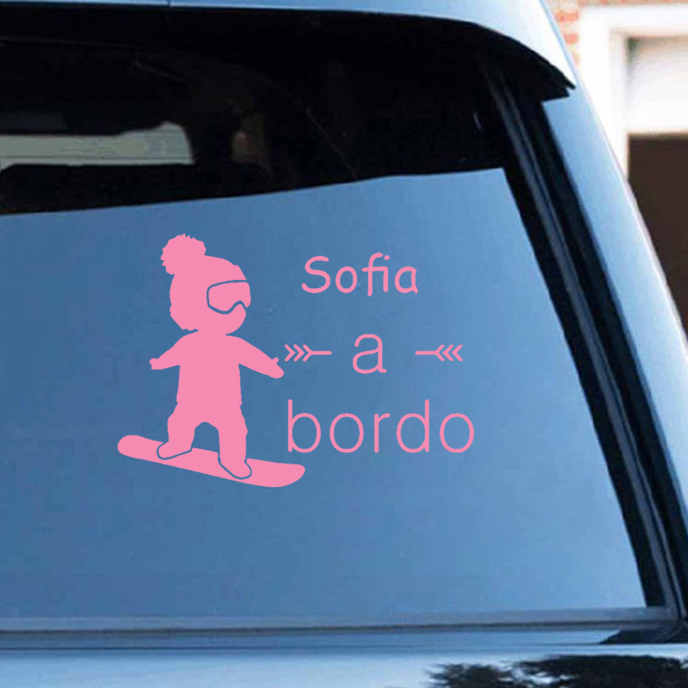 1pc Vinyl baby a bordo colorfu - Home Decor Ideas บทวิจารณ์และราคา