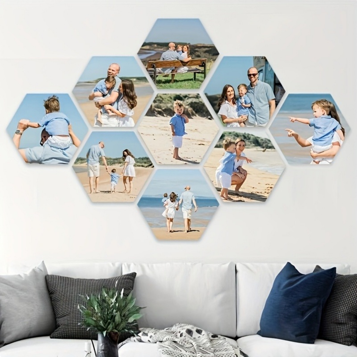Custom Wall Decor — Modern Hex - Home Decor Room บทวิจารณ์และราคา