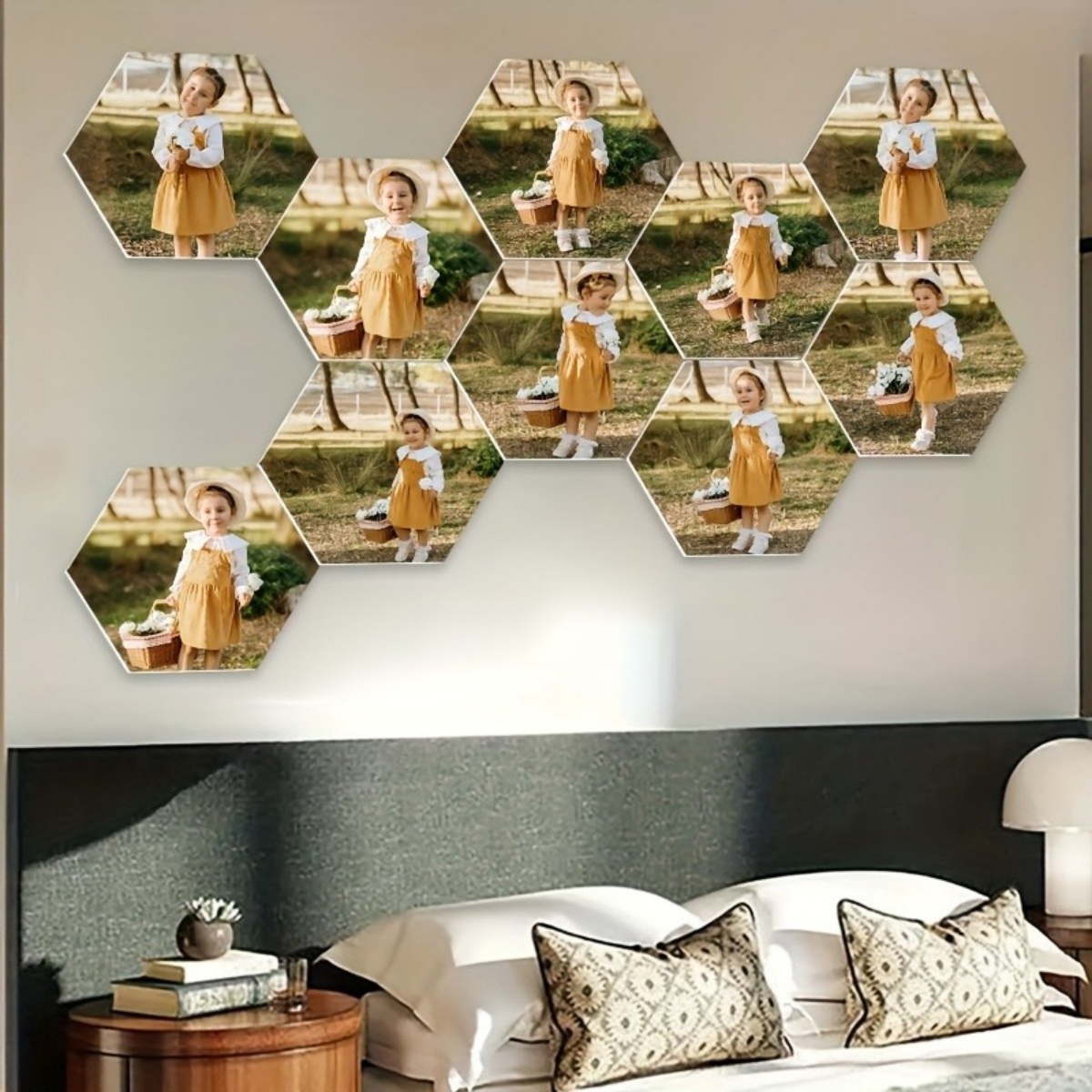 Custom Wall Decor — Modern Hex - Home Decor Room บทวิจารณ์และราคา