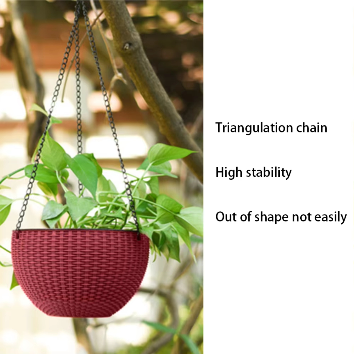40cm Imitation Rattan Hanging  - Home Decor Rattan บทวิจารณ์และราคา