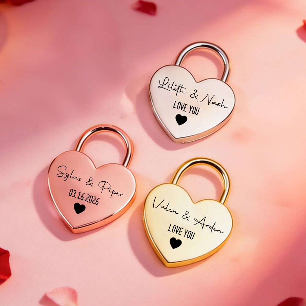 Custom Name Heart-Shaped Padlo - Home Decor For Birthday บทวิจารณ์และราคา