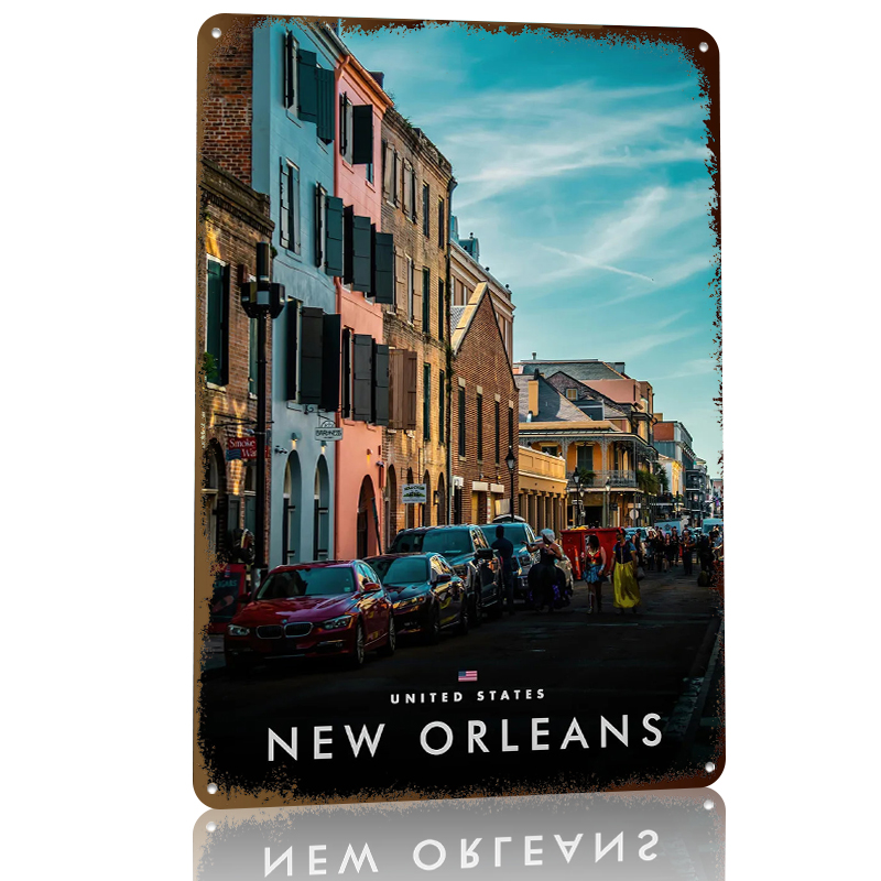 New Orleans Street Scene Print - Home Decor New Orleans บทวิจารณ์และราคา