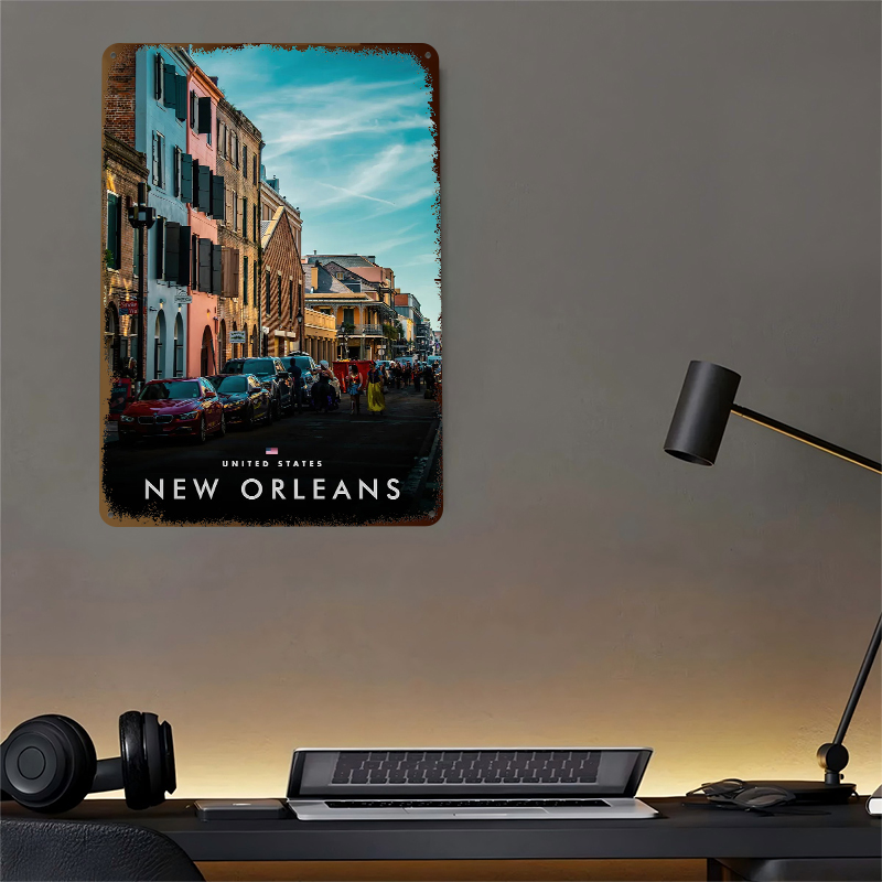New Orleans Street Scene Print - Home Decor New Orleans บทวิจารณ์และราคา