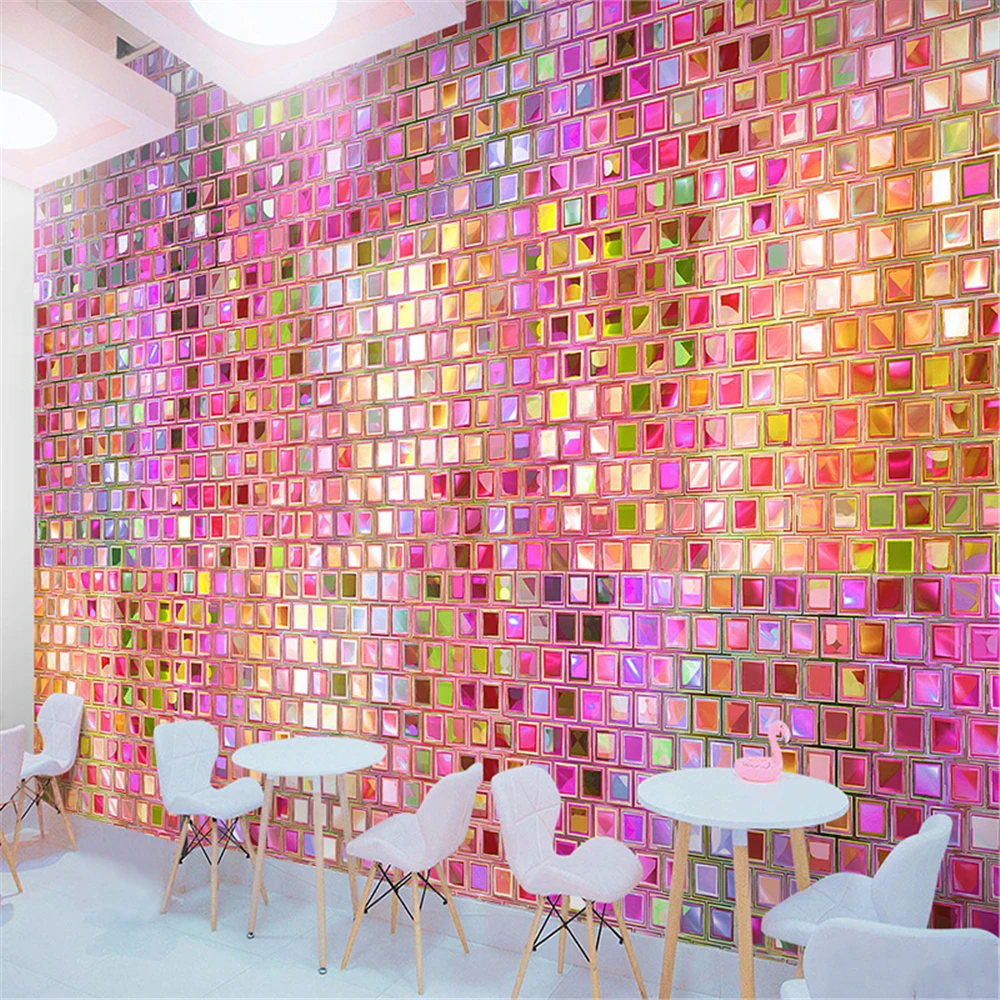 Custom Colored mosaic wallpape - Home Decor Online Shop บทวิจารณ์และราคา