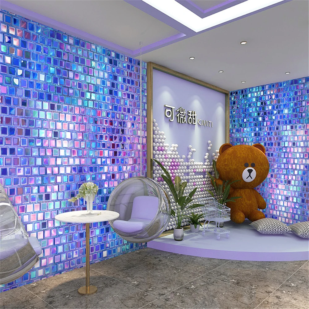 Custom Colored mosaic wallpape - Home Decor Online Shop บทวิจารณ์และราคา