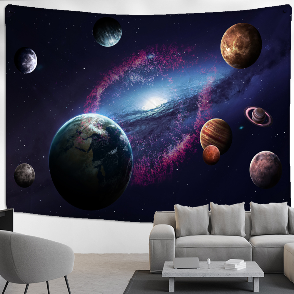 Astronaut Planet Tapestry Wall - Home Decor Hippie บทวิจารณ์และราคา