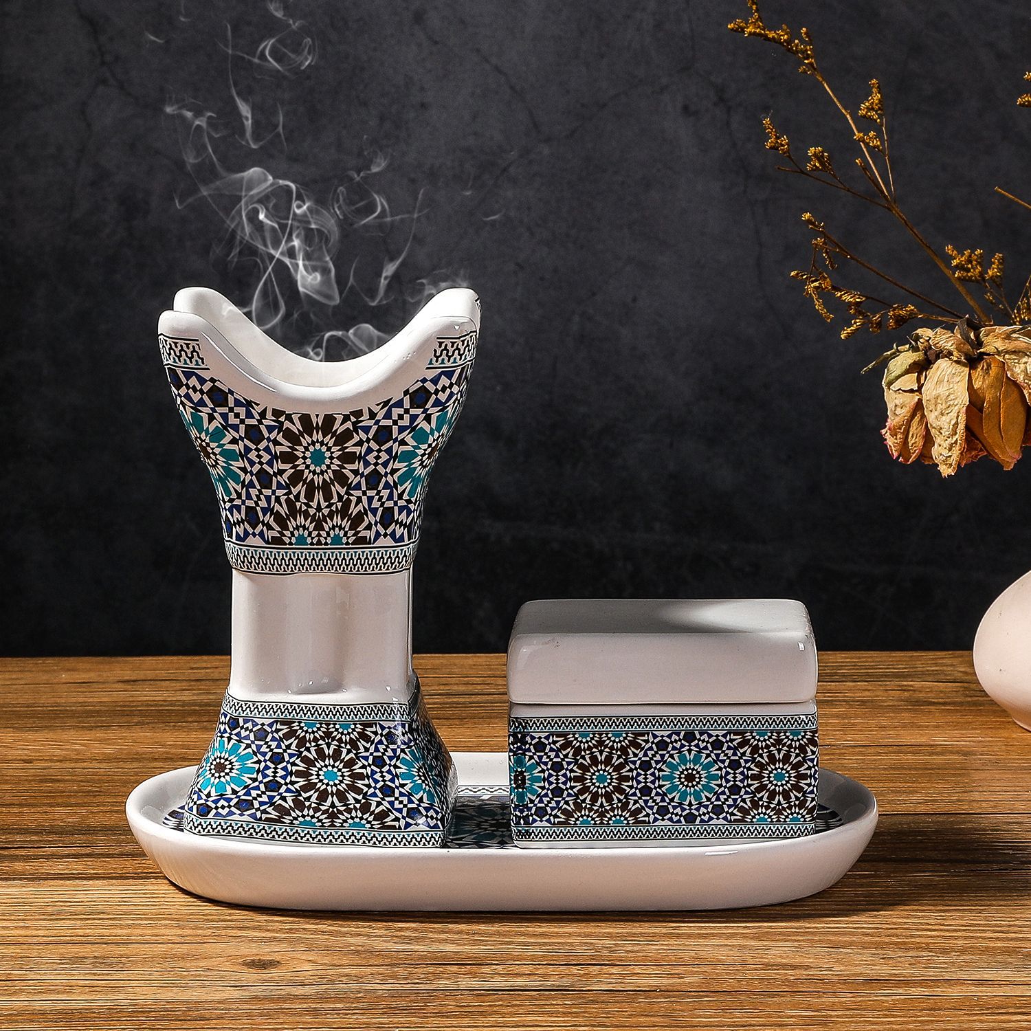 Arabic Ceramic Printed Four-co - Home Decor Humacao บทวิจารณ์และราคา