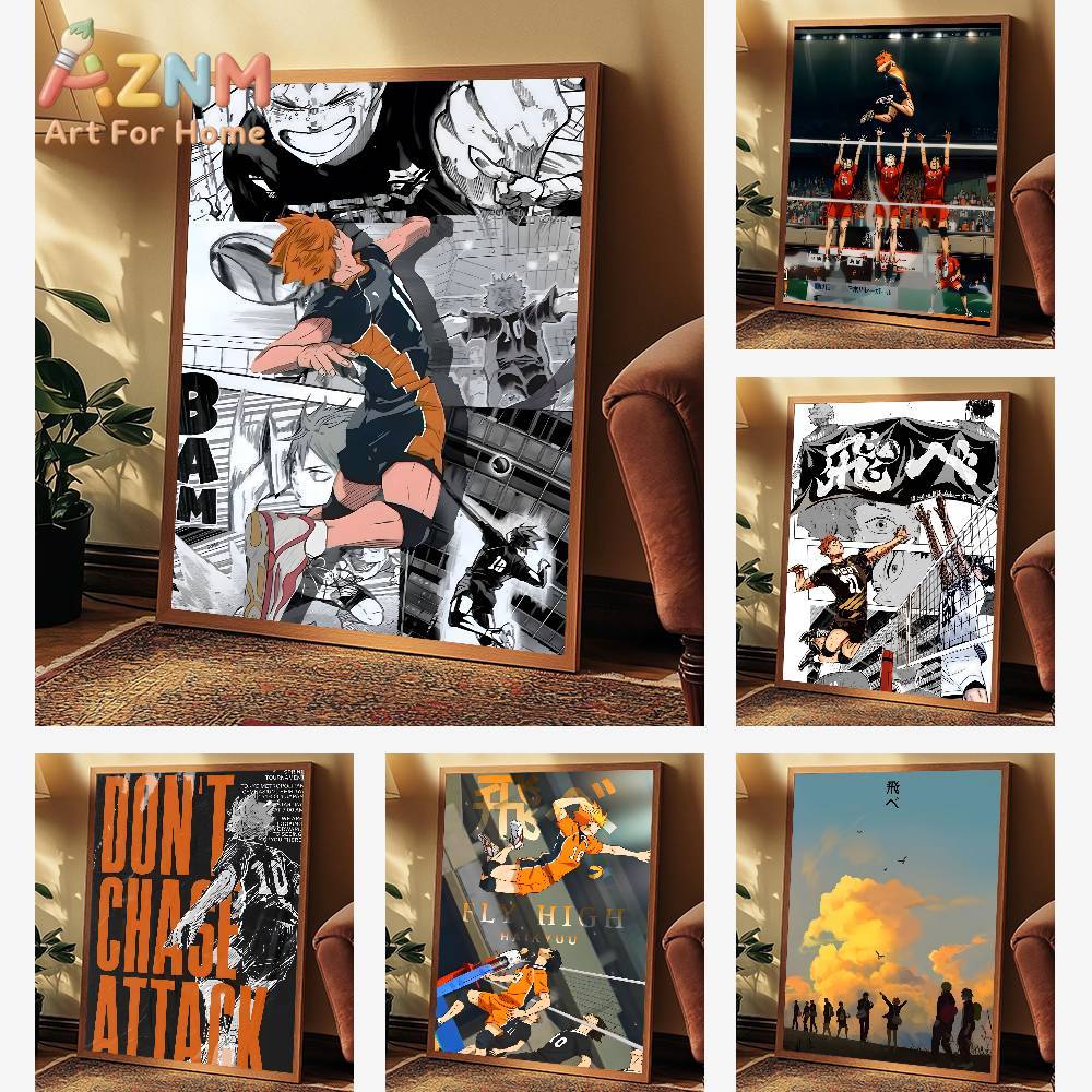Japanese Anime Haikyuu Poster  - Home Decor Japanese บทวิจารณ์และราคา