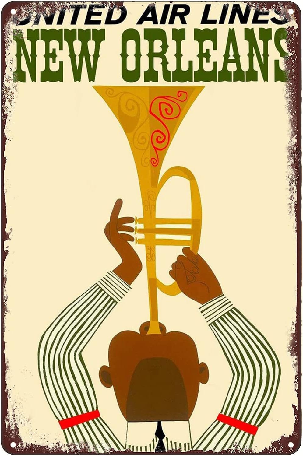 Retro Metal Tin Sign - New Orl - Home Decor New Orleans บทวิจารณ์และราคา