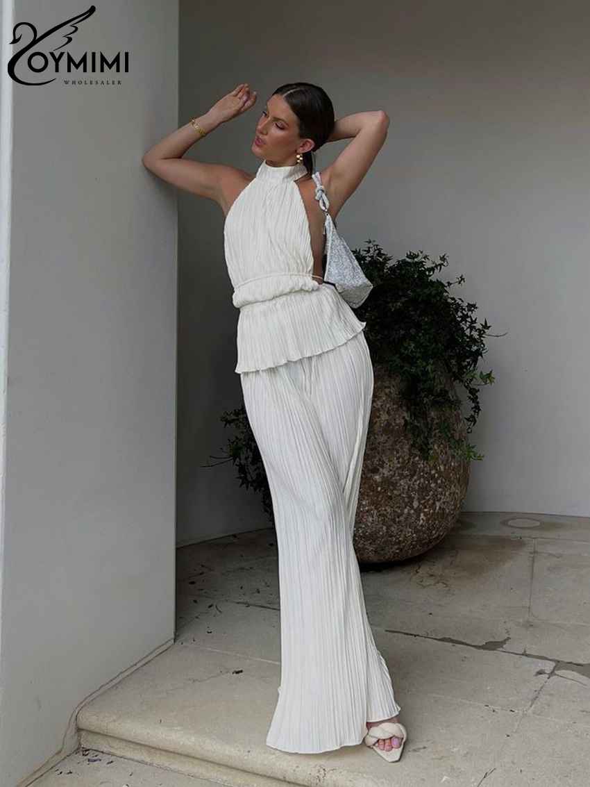 Oymimi Sexy White Pleated 2 Pi - Home Decor Zara บทวิจารณ์และราคา