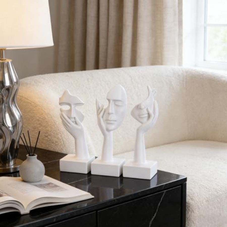 Thinker Large Statue Set - Art - Home Decor Living บทวิจารณ์และราคา