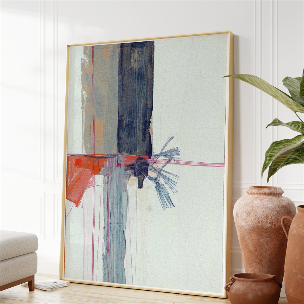 Modern Abstract Art Print Neut - Home Decor Color Palettes บทวิจารณ์และราคา