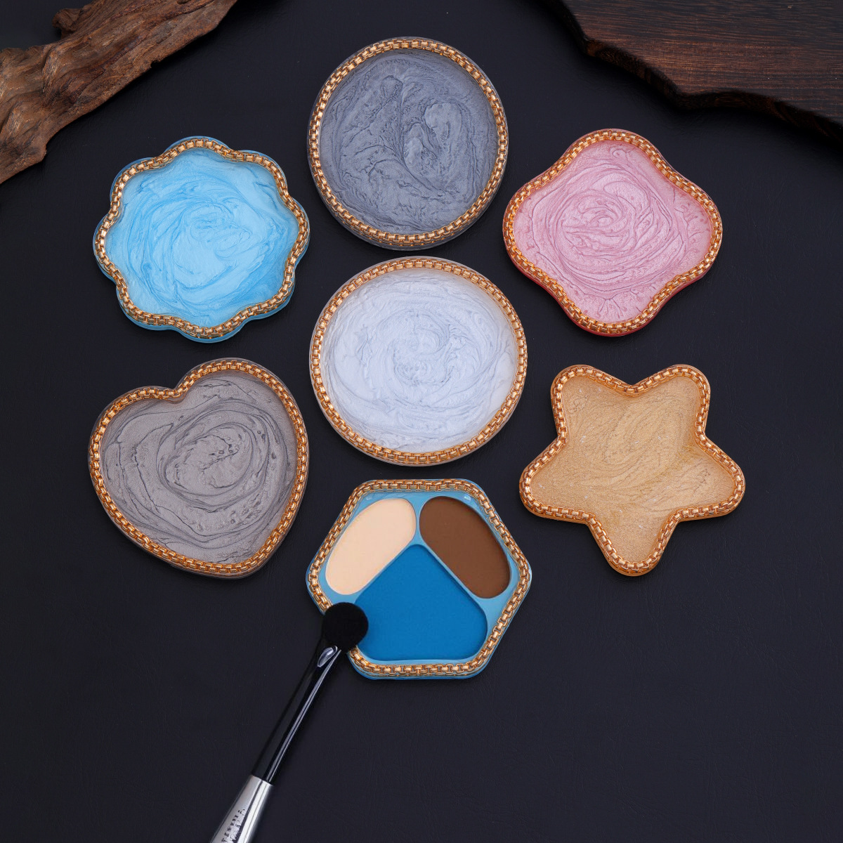 Resin Agate Gold Color Palette - Home Decor Color Palettes บทวิจารณ์และราคา