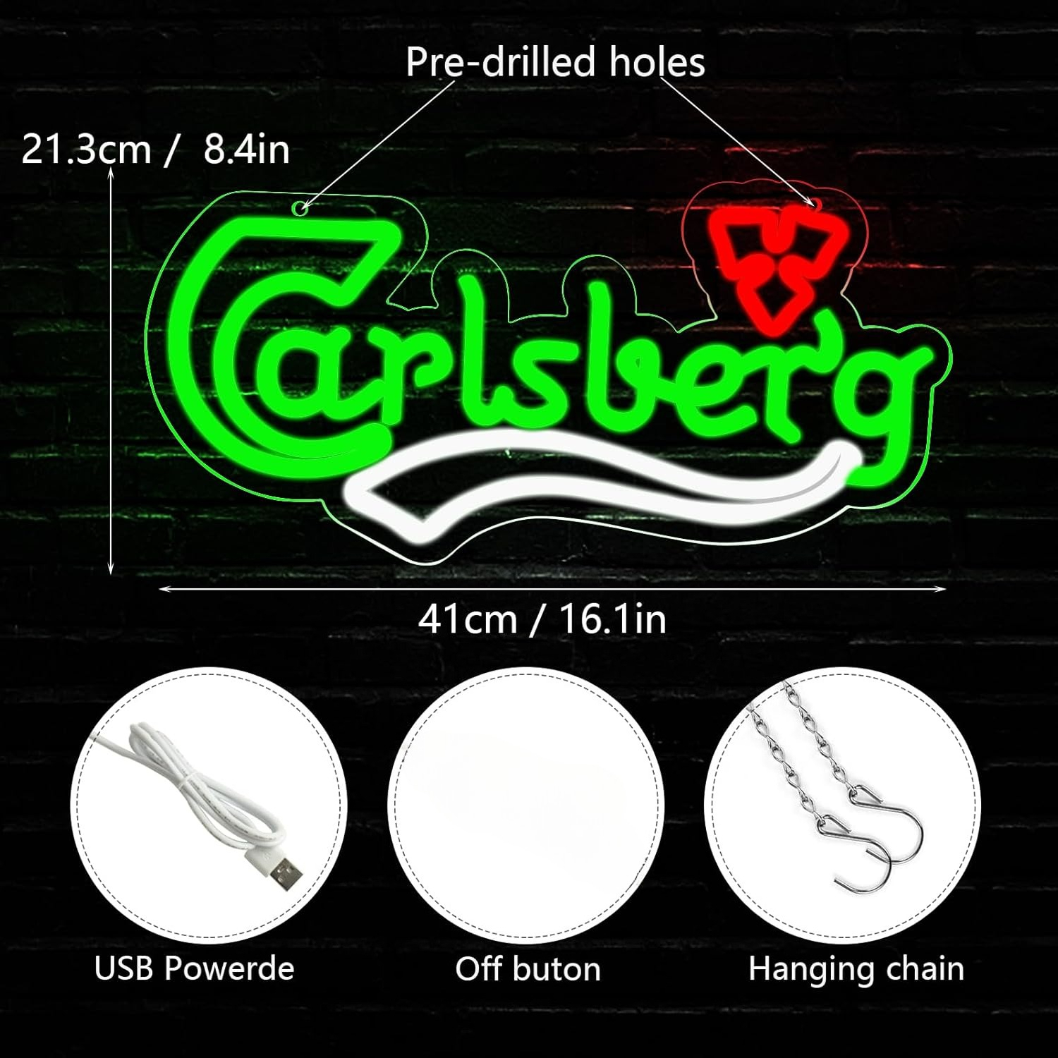 Beer Neon Sign Business USB Le - Home Decor Garden บทวิจารณ์และราคา